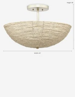 Essie Semi-Flush Mount Light -Household Furnishing Store 5TSUN FMNA 2 Product