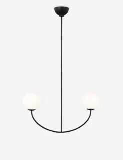 Galassia Linear Chandelier By AERIN 12 Galassia Linear Chandelier By AERIN -Household Furnishing Store AEC1042MBK