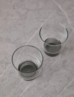 Aita Glass (Set Of 2) By Hudson Wilder 21 Aita Glass (Set Of 2) By Hudson Wilder -Household Furnishing Store AitaSmokeBaseShortGlass setof211940