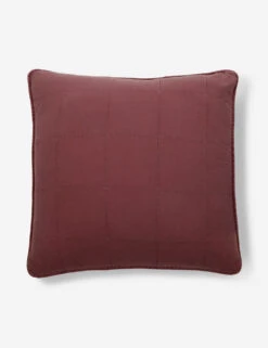 Antwerp Large Quilted Euro Sham By Pom Pom At Home -Household Furnishing Store AntwerpSham BerryNEW