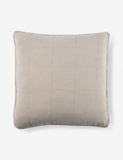 Antwerp Large Quilted Euro Sham By Pom Pom At Home -Household Furnishing Store AntwerpSham NaturalNEW