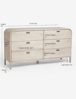 Brooke 6-Drawer Dresser 22 Brooke 6-Drawer Dresser -Household Furnishing Store Arch6 DrawerDresser 0580 359382f5 e469 413a 9032 27f1080e612c