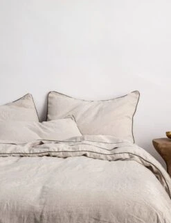 European Flax Piped Linen Duvet Cover By Cultiver 13 European Flax Piped Linen Duvet Cover By Cultiver -Household Furnishing Store CULTIVER Piped Linen Natural and Forest 6875934b 9c42 42a3 8030 26bc34e369d2
