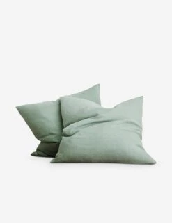 European Flax Linen Euro Pillowcases (Set Of 2) By Cultiver -Household Furnishing Store CULTIVER Sage Euros 3c7be7c1 56a3 4e70 a5bf 74aa85ebf64a