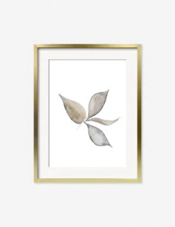 Faded Leaves Print By Céline Nordenhed 10 Faded Leaves Print By Céline Nordenhed -Household Furnishing Store CelineFadedLeavesGoldFrame