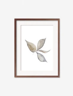 Faded Leaves Print By Céline Nordenhed 12 Faded Leaves Print By Céline Nordenhed -Household Furnishing Store CelineFadedLeavesWalnutFrame