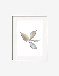 Faded Leaves Print By Céline Nordenhed 13 Faded Leaves Print By Céline Nordenhed -Household Furnishing Store CelineFadedLeavesWhiteFrame