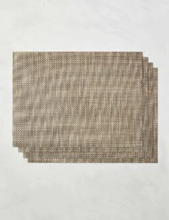 Basketweave Rectangle Placemat (set Of 4) By Chilewich 11 Basketweave Rectangle Placemat (set Of 4) By Chilewich -Household Furnishing Store ChilewichBasketweaveRectanglePlacemat Latte Setof4 6274