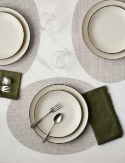 Mini Basketweave Oval Placemat (Set Of 4) By Chilewich -Household Furnishing Store ChilewichMiniBasketweaveOvalPlacemat Parchment Setof4 6248 3ddc0c51 ba18 43ff b85c 64385c160b6a