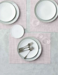Mini Basketweave Rectangle Placemat (Set Of 4) By Chilewich -Household Furnishing Store ChilewichMiniBasketweaveRectanglePlacemat Blush 0941 f213f8c3 47df 449a 99ff 6cf75d175270