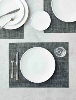 Mini Basketweave Rectangle Placemat (Set Of 4) By Chilewich -Household Furnishing Store ChilewichMiniBasketweaveRectanglePlacemat CoolGrey Setof4 0864 46ddcf01 d0f8 4bc7 b70a c7d92818f7f0