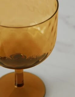 Dapple Wine Glass By LSA International -Household Furnishing Store DappleWineGlass SunAmberbyLSAInternational A0655653 17539copy
