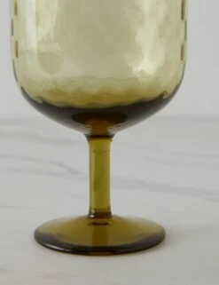 Dapple Wine Glass By LSA International -Household Furnishing Store DappleWineGlass WoodlandGreenbyLSAInternational A0655653 17538