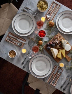 Mini Gingham Napkins (Set Of 4) By Heather Taylor Home -Household Furnishing Store DiningOverhead2 15647 2 Swatch SITECROP ec69fad8 f76a 4ac2 9dc7 720f06e44d03