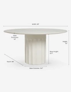 Doric Round Dining Table By Sarah Sherman Samuel -Household Furnishing Store DoricDiningTable 0257