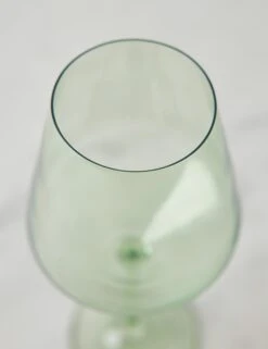 Stemware (Set Of 2) By Estelle Colored Glass -Household Furnishing Store EstelleColoredGlassWineGlass Mint Setof2 7915