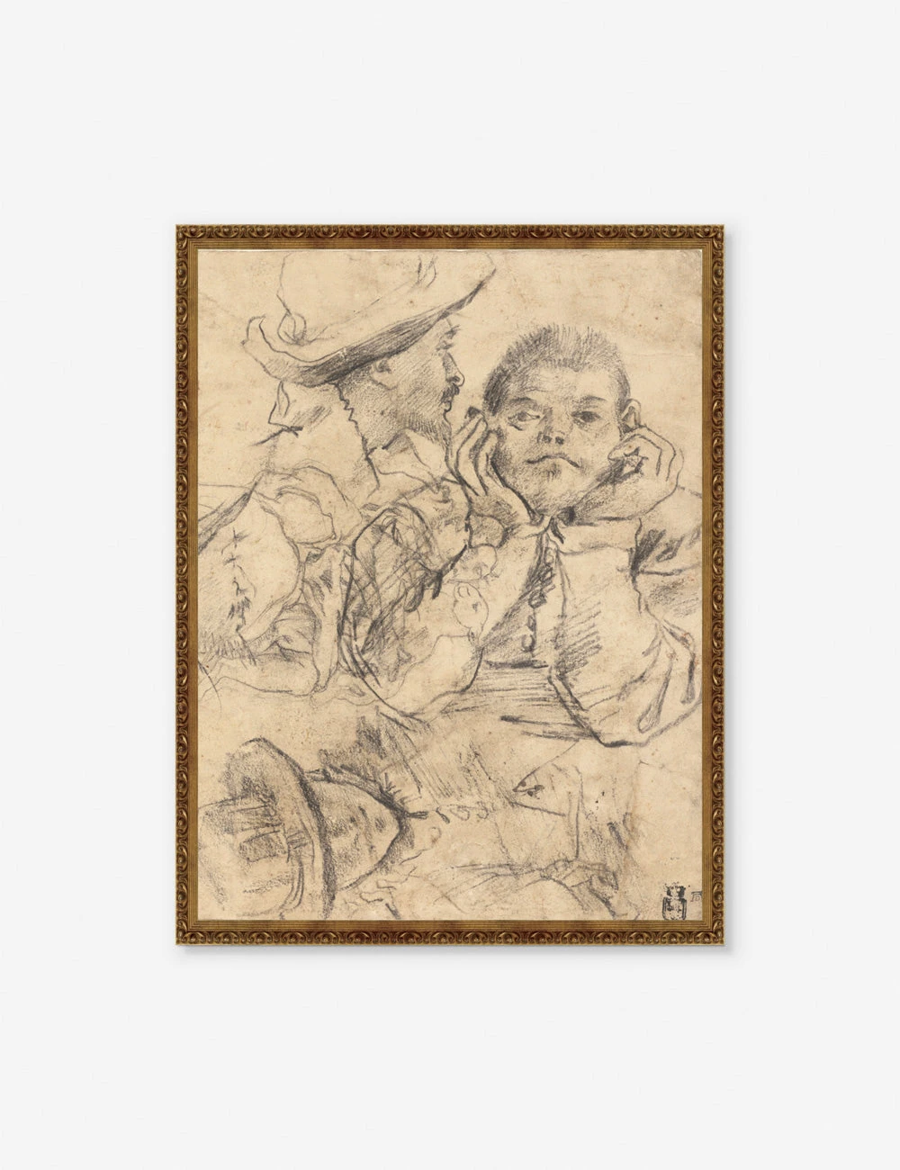 Four Studies Of Heads Wall Art By Annibale Carracci 1 Four Studies Of Heads Wall Art By Annibale Carracci