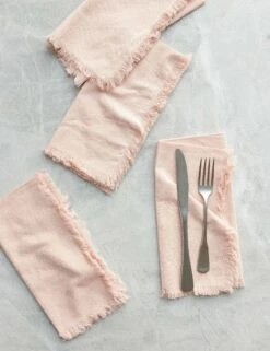 Essential Cotton Dinner Napkins (Set Of 4) By Hawkins New York -Household Furnishing Store HawkinsNewYorkEssentialSetof4CottonDinnerNapkins Blush 0777