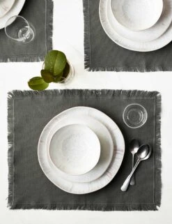 Essential Cotton Placemats (Set Of 4) By Hawkins New York -Household Furnishing Store HawkinsNewYorkEssentialSetof4CottonPlacemats Grey 6342