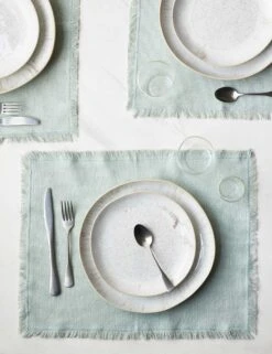 Essential Cotton Placemats (Set Of 4) By Hawkins New York -Household Furnishing Store HawkinsNewYorkEssentialSetof4CottonPlacemats Sky 6351