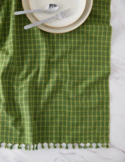 Katherine Plaid Tablecloth By Heather Taylor Home -Household Furnishing Store KatherinePlaid Evergreen 15888