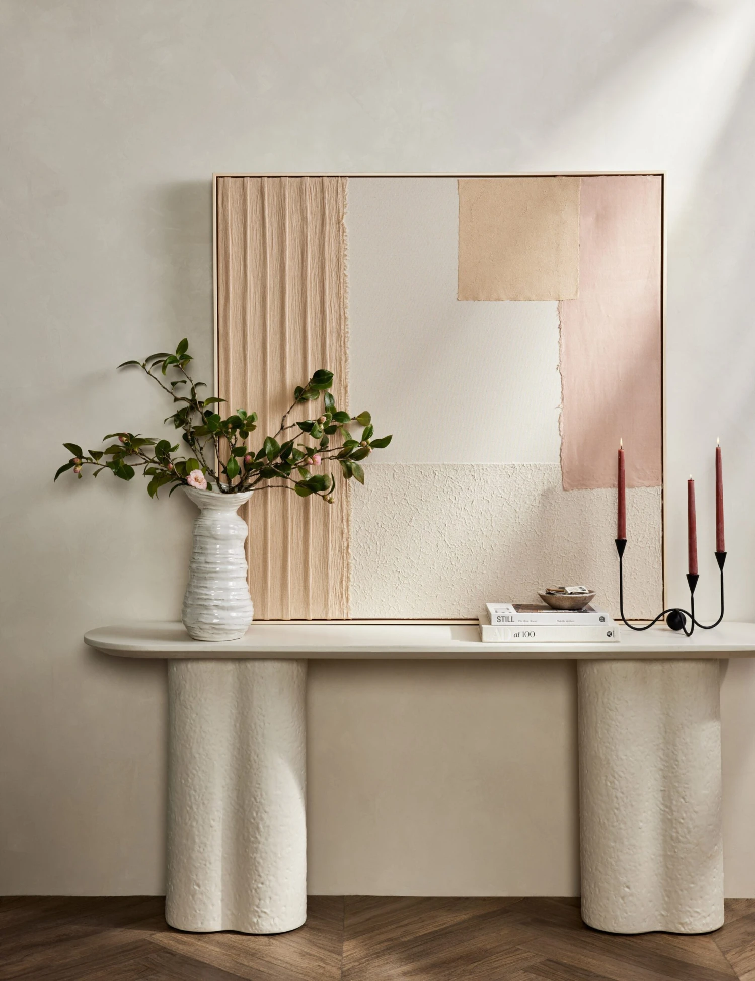 Patchwork Blush Wall Art By Visual Contrast 2 Patchwork Blush Wall Art By Visual Contrast - Image 2