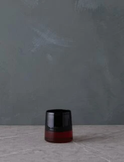 Light Colore Wine Tumbler By Ichendorf Milano -Household Furnishing Store LightColoreWineTumbler ClearandBlackbyIchendorfMilano 15743