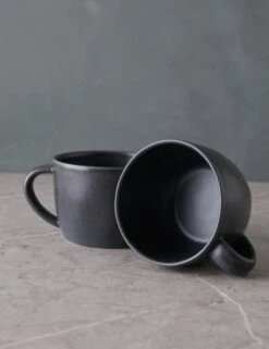 Livia Mug (Set Of 2) By Costa Nova -Household Furnishing Store LiviaMug Setof2 byCasafina Black L0467327 2027