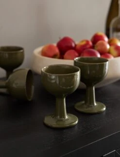 Floccula Wine Glass By Ferm Living 15 Floccula Wine Glass By Ferm Living -Household Furnishing Store Lulu and Georgia DiningSideboardVignette 1101 Site Crop Lifestyle