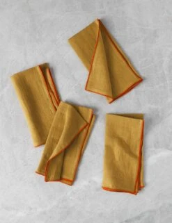 Linen Napkins (Set Of 4) By MADRE 13 Linen Napkins (Set Of 4) By MADRE -Household Furnishing Store MADRELinenNapkins Tamarindo Medium Setof4 4739