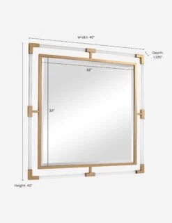 Hyperion Square Mirror -Household Furnishing Store MIR 21699 09714 dims