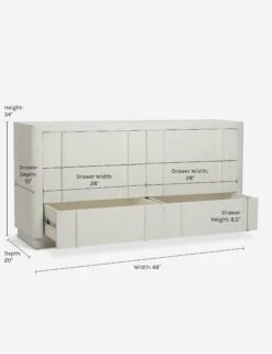 Merrit Dresser By Sarah Sherman Samuel -Household Furnishing Store MerritDresser Ivory 3427 1