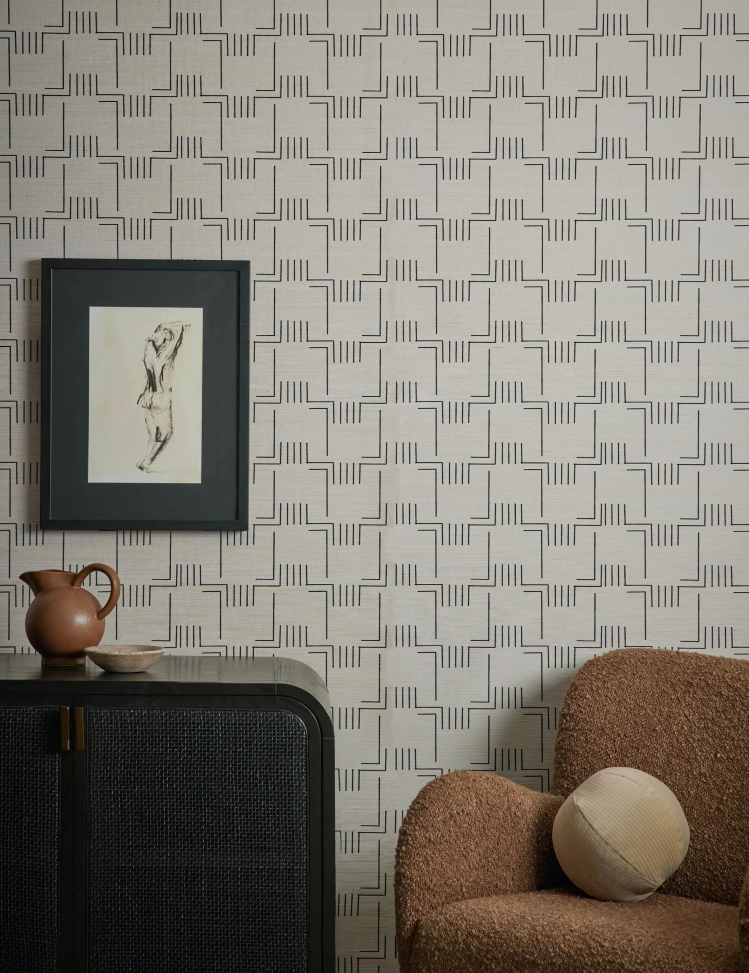 Mesa Grasscloth Wallpaper By Élan Byrd 2 Mesa Grasscloth Wallpaper By Élan Byrd - Image 2