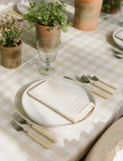 Mini Gingham Napkins (Set Of 4) By Heather Taylor Home -Household Furnishing Store NAP MGIN CRM Mini Gingham Cream Styled 29 1 b9c817f3 ae07 4ea0 985b 5c074be796bc