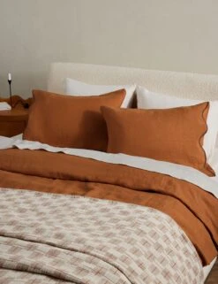 Essie Hemp Duvet Cover By Sarah Sherman Samuel -Household Furnishing Store OteliaHempDuvet Umber Queen Full A0656694 4 Product