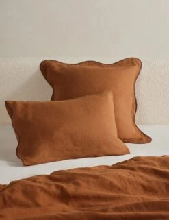 Essie Hemp Sham By Sarah Sherman Samuel -Household Furnishing Store OteliaHempSham Umber SiblingShot 216 Product