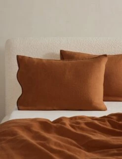 Essie Hemp Sham By Sarah Sherman Samuel -Household Furnishing Store OteliaHempSham Umber Standard A0656700 197 Product