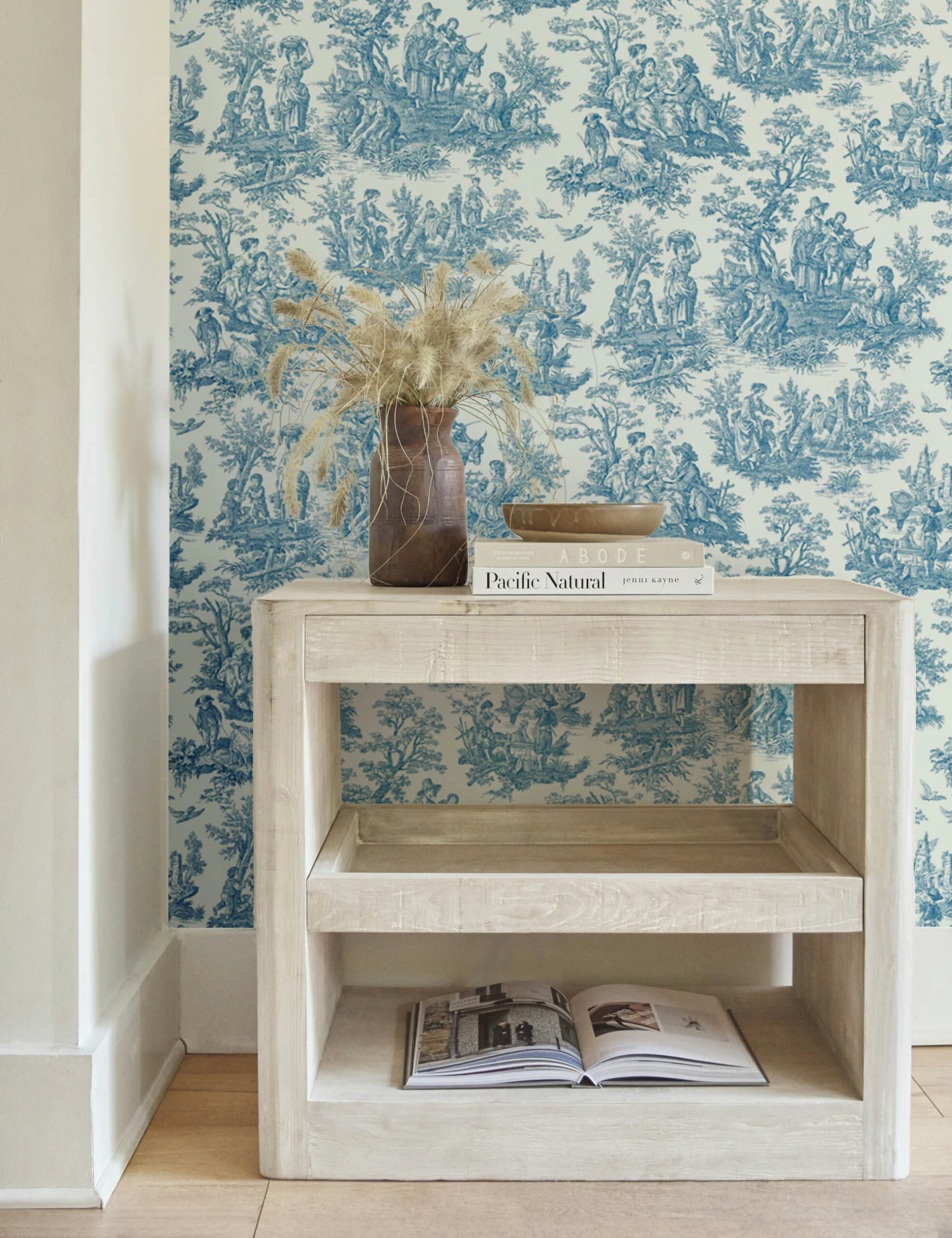 Country Life Toile Peel + Stick Wallpaper By Waverly 2 Country Life Toile Peel + Stick Wallpaper By Waverly - Image 2
