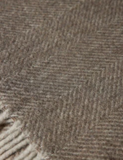 Recycled Wool Throw By Tartan Blanket Co 27 Recycled Wool Throw By Tartan Blanket Co -Household Furnishing Store RecycledWoolThrow NaturalHerringbonebyTartanBlanketCo 16125 Swatch SITECROP