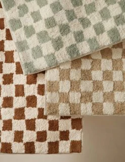 Checkerboard Bath Mat By Sarah Sherman Samuel -Household Furnishing Store SSSbathmatsGrouoshot2