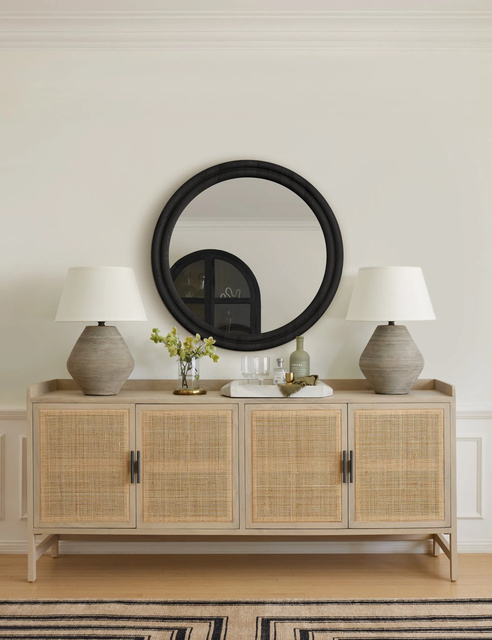Bourdon Double-Framed Round Mirror 8 Bourdon Double-Framed Round Mirror - Image 8