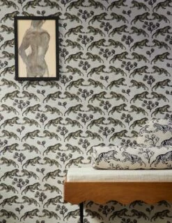 Tiger Grasscloth Wallpaper By Sarah Sherman Samuel 10 Tiger Grasscloth Wallpaper By Sarah Sherman Samuel -Household Furnishing Store TigerGrassclothWallpaper Ivory A0655823 6344 SITECROP STUDIOLIFESTYLE