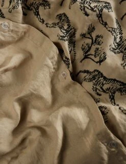 Tiger Hemp Duvet Cover By Sarah Sherman Samuel -Household Furnishing Store TigerHempReversible Queen Full A0656719 1 Product