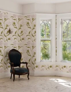 Townhouse Wallpaper By Sarah Jessica Parker -Household Furnishing Store Townhouse by SJP Silver on Pearl on Parchment RS