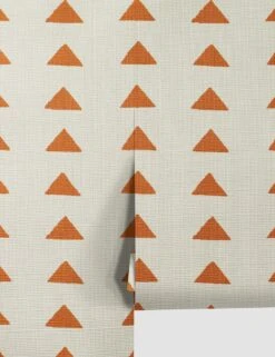 Triangles Grasscloth Wallpaper By Nathan Turner 9 Triangles Grasscloth Wallpaper By Nathan Turner -Household Furnishing Store TrianglesGrassclothTerracota