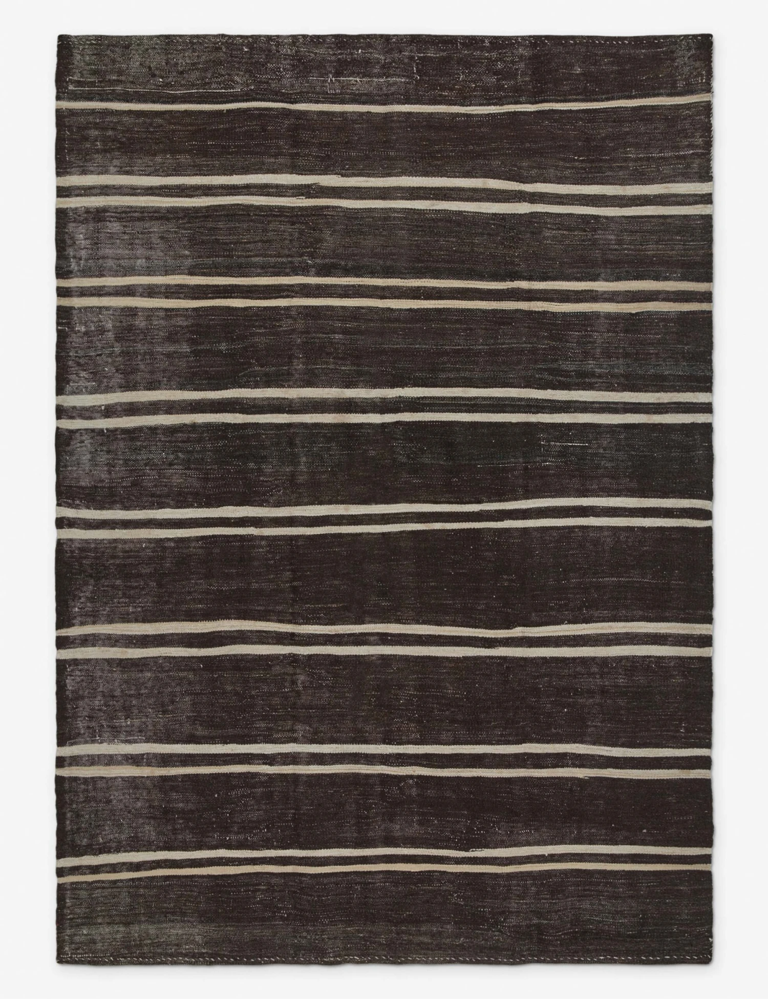 Vintage Kilim Hand-Knotted Wool Rug No. 8, 6'8" X 7'1"