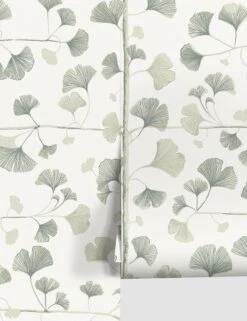 Scalamandre Ginkgo Wallpaper -Household Furnishing Store WSB 00180803 GinkgoLightGreen