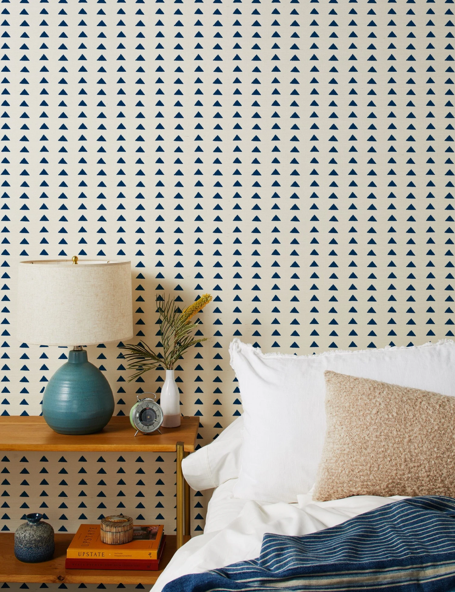 Triangles Grasscloth Wallpaper By Nathan Turner 2 Triangles Grasscloth Wallpaper By Nathan Turner - Image 2