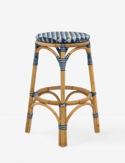 Household Furnishing Store -Household Furnishing Store cayla indoor outdoor barstool white and navy 1