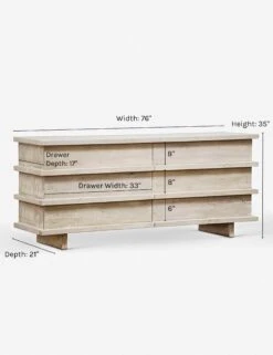 Corliss 6-Drawer Dresser, White Wash -Household Furnishing Store corliss 6 drawer dresser white wash